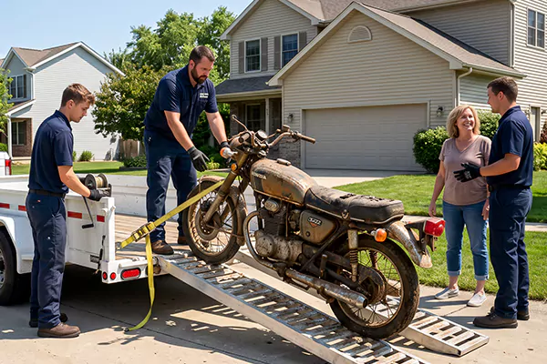 Junk Motorcycle Removal in Los Angeles, CA