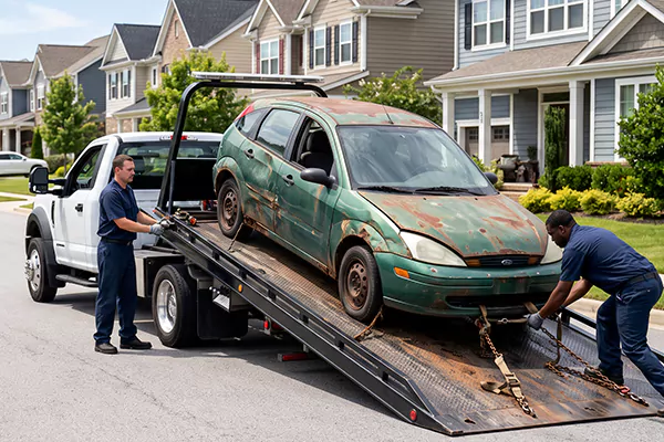 No Title Junk Car Removal in Los Angeles, CA