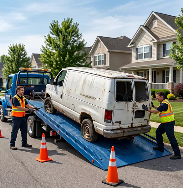 Trusted junk van removal service in Los Angeles, CA