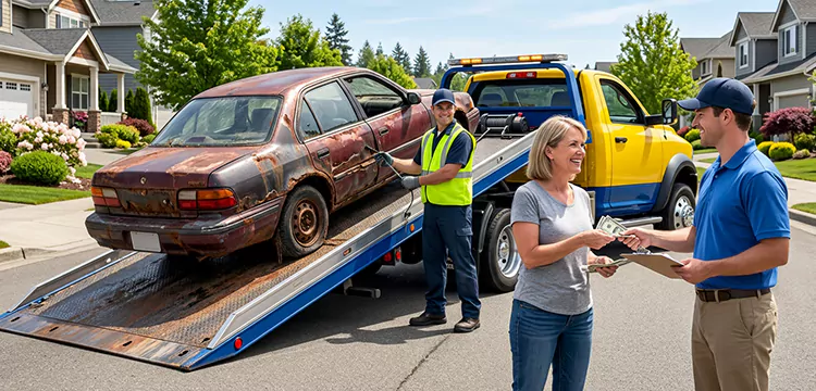Water-Damaged Scrap Car Removal in Los Angeles